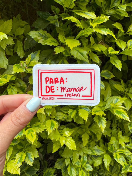 Sticker Para: De: Mamar