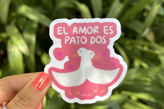 Sticker El amor es pato dos