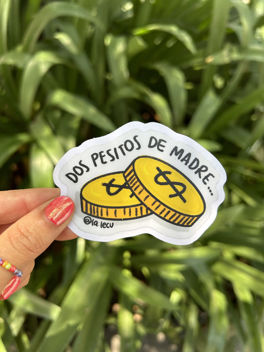 Sticker Dos pesitos de madre