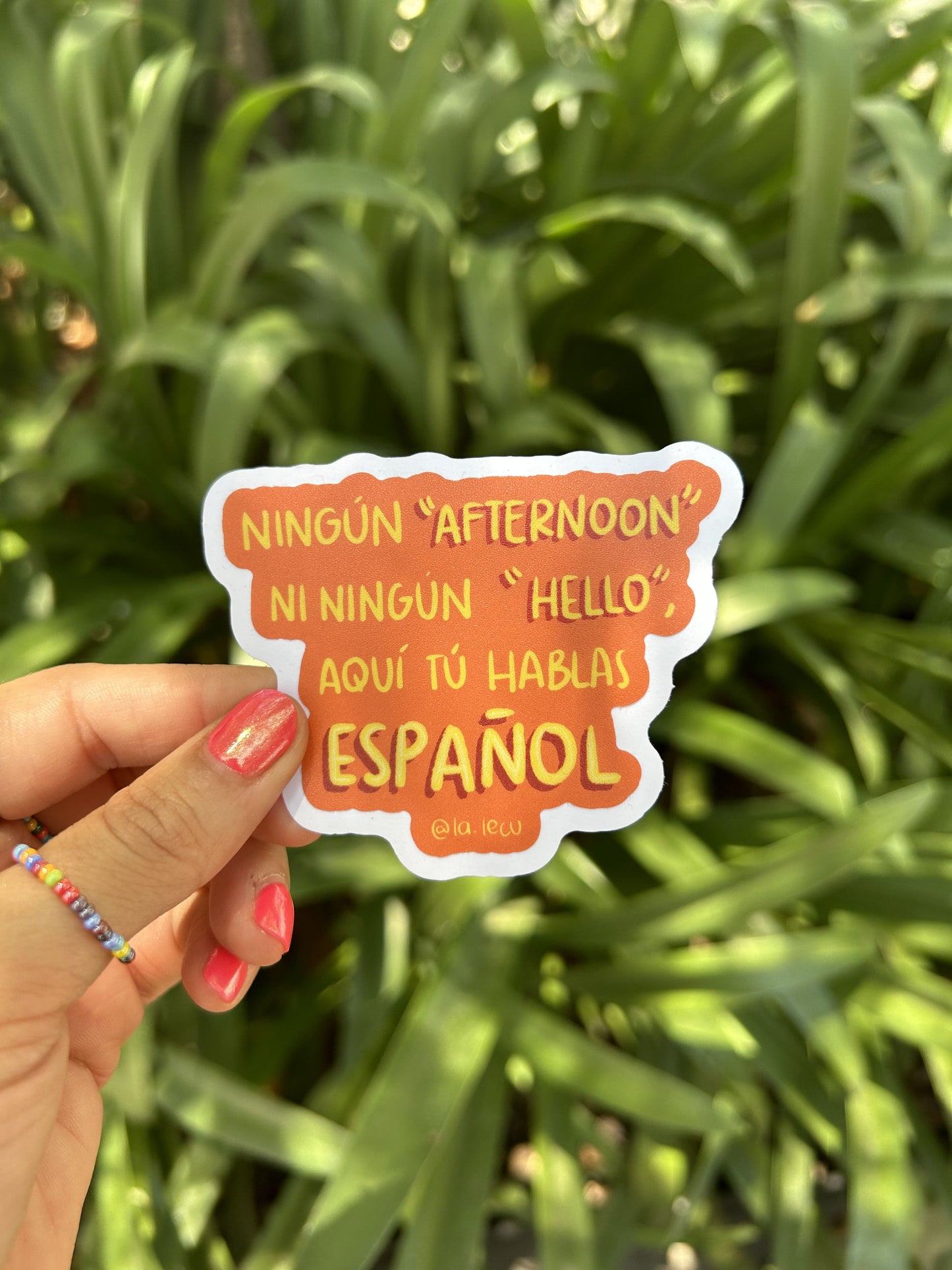 Sticker Aquí tu hablas español