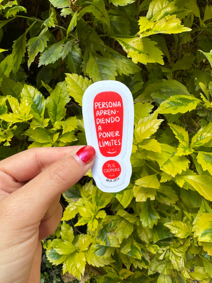 Sticker Poniendo Límites