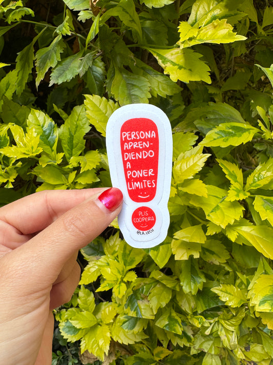 Sticker Poniendo Límites