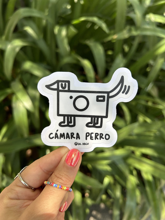 Sticker Cámara perro